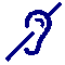 Pictogramme représentant la surdité